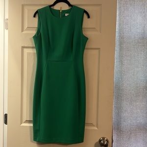 Calvin Klein Sheath Green Dress - 8